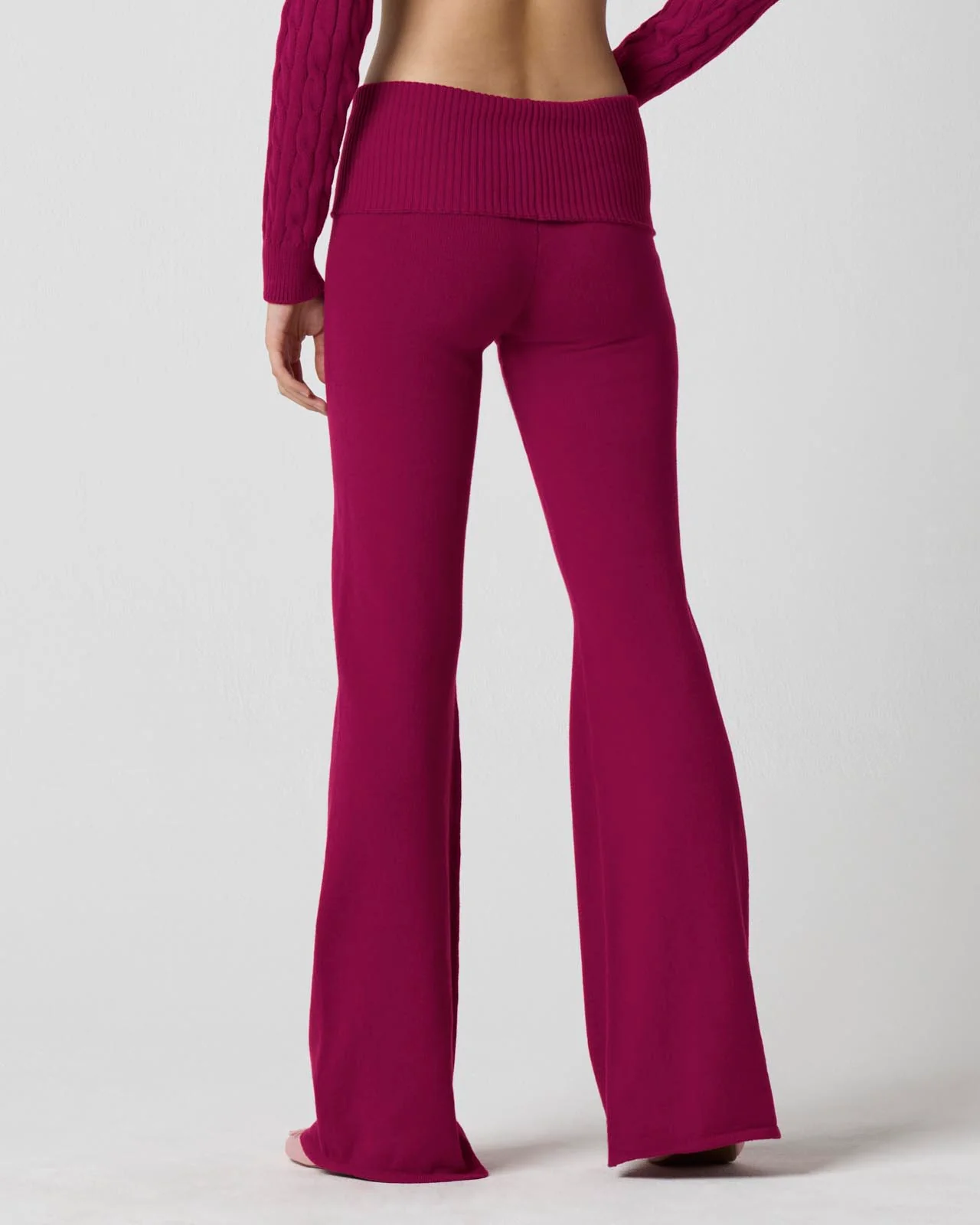Barre Foldover Wide Leg Pant - Image 4