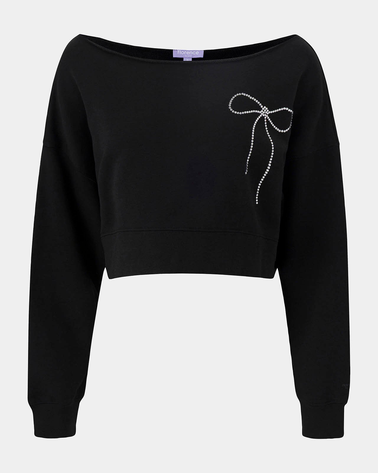 Cozy Crush Bedazzled Off-Shoulder Pullover - Image 7