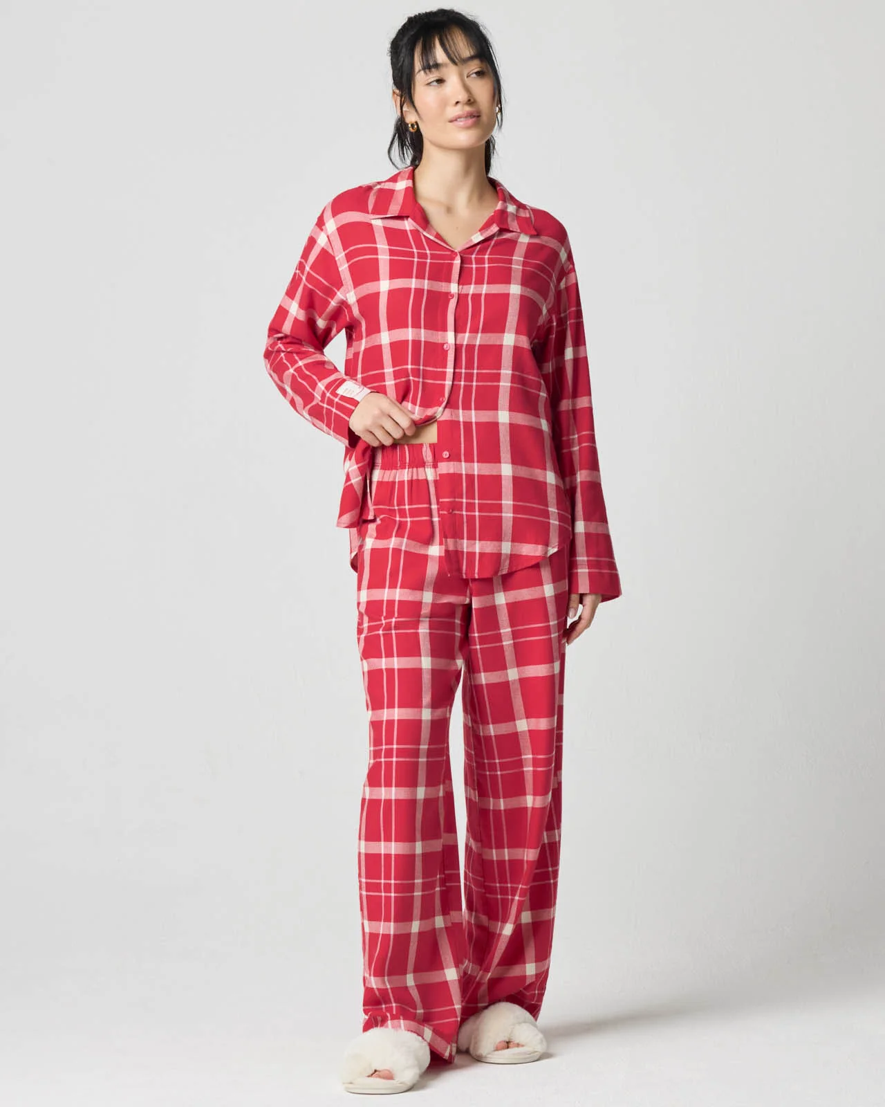 Cozy Flannel Bow Sleep Pant - Image 28