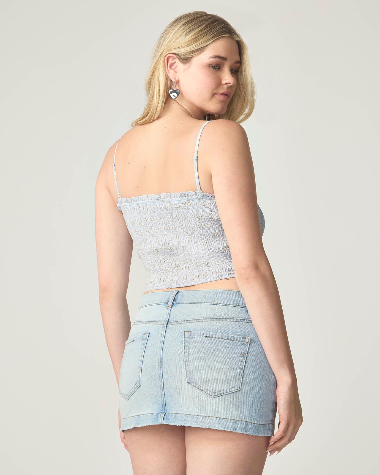 Garden Party Smocked Crop Cami - Image 6