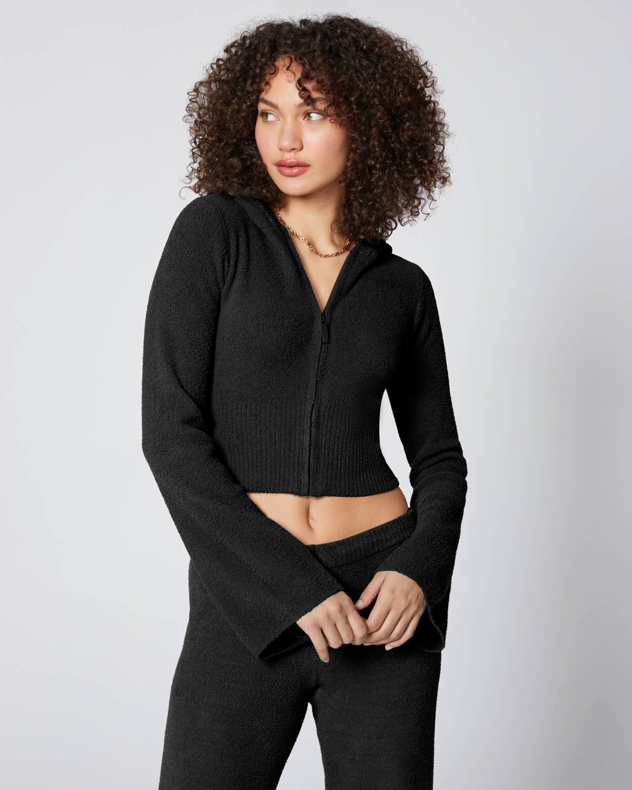 Plush Zip-Up Sweater - Image 6