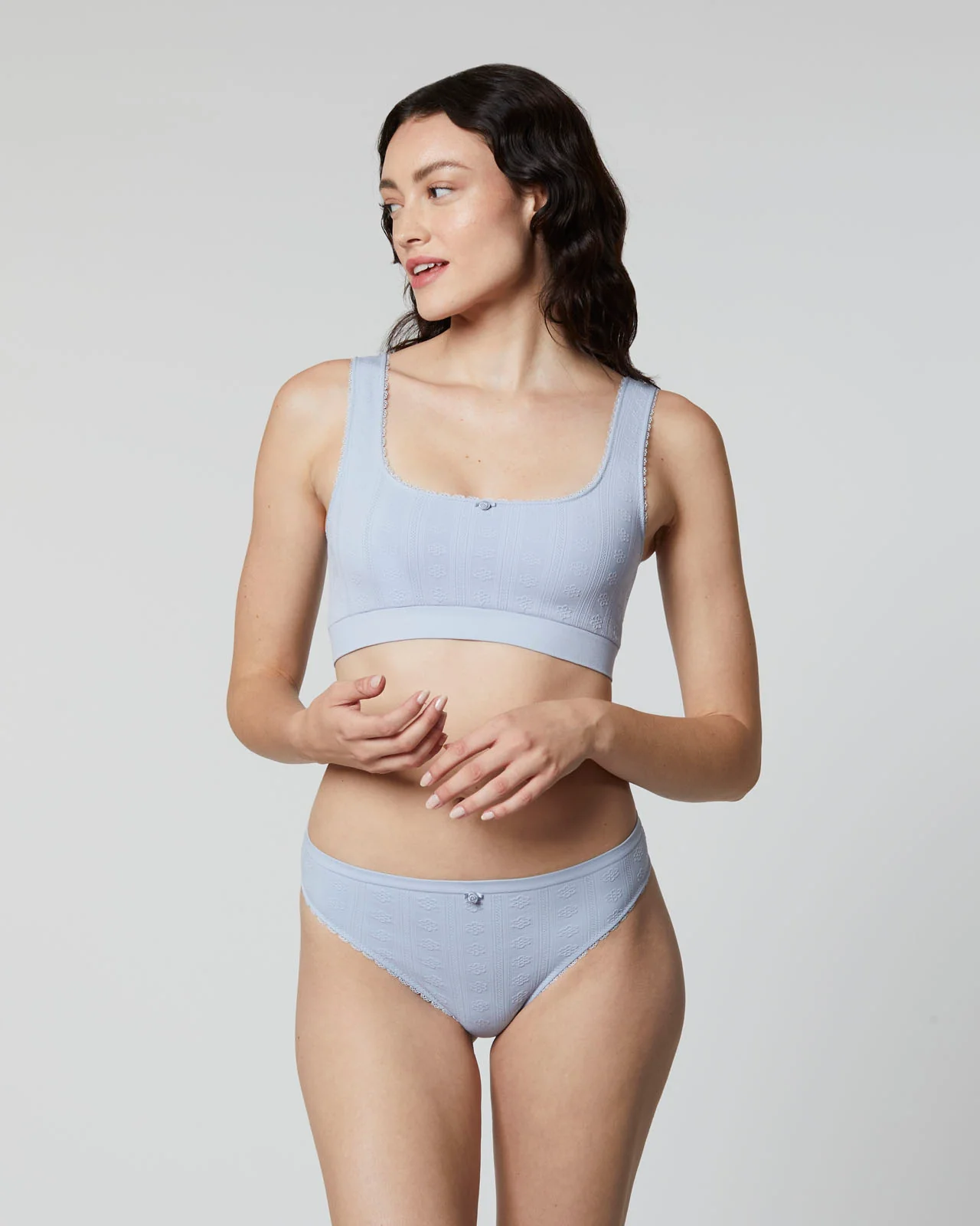 Seamless Pointelle Bra - Image 23