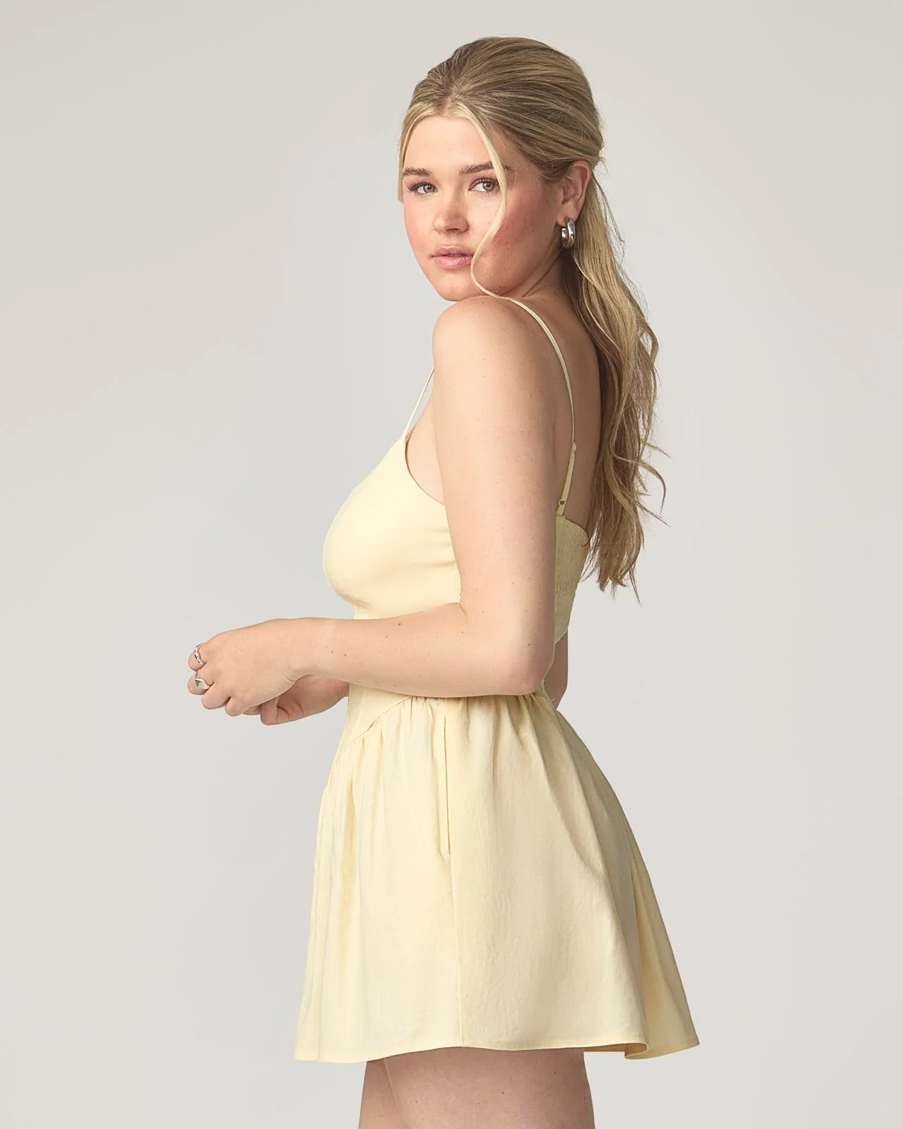 Sweet Solstice Linen Fit & Flare Dress - Image 5