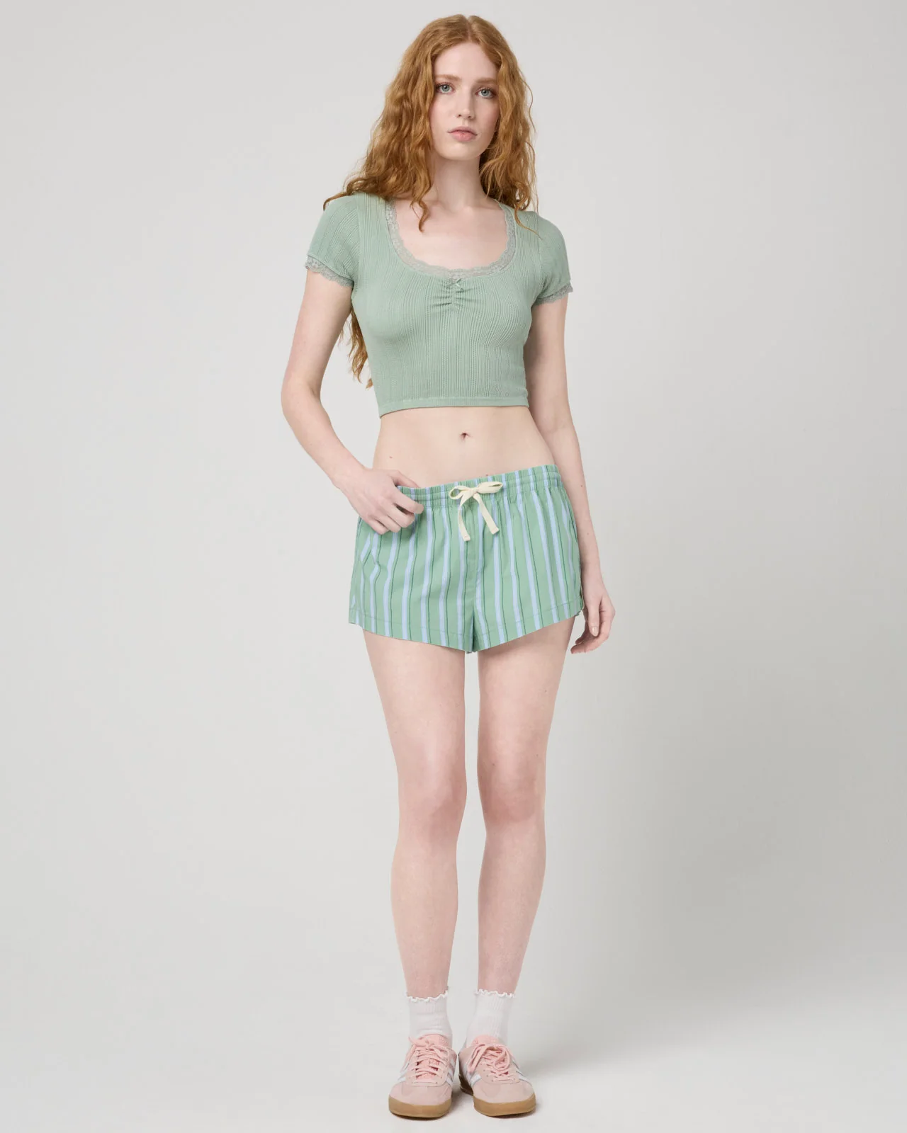 Villa Poplin Stripe Shortie - Image 3
